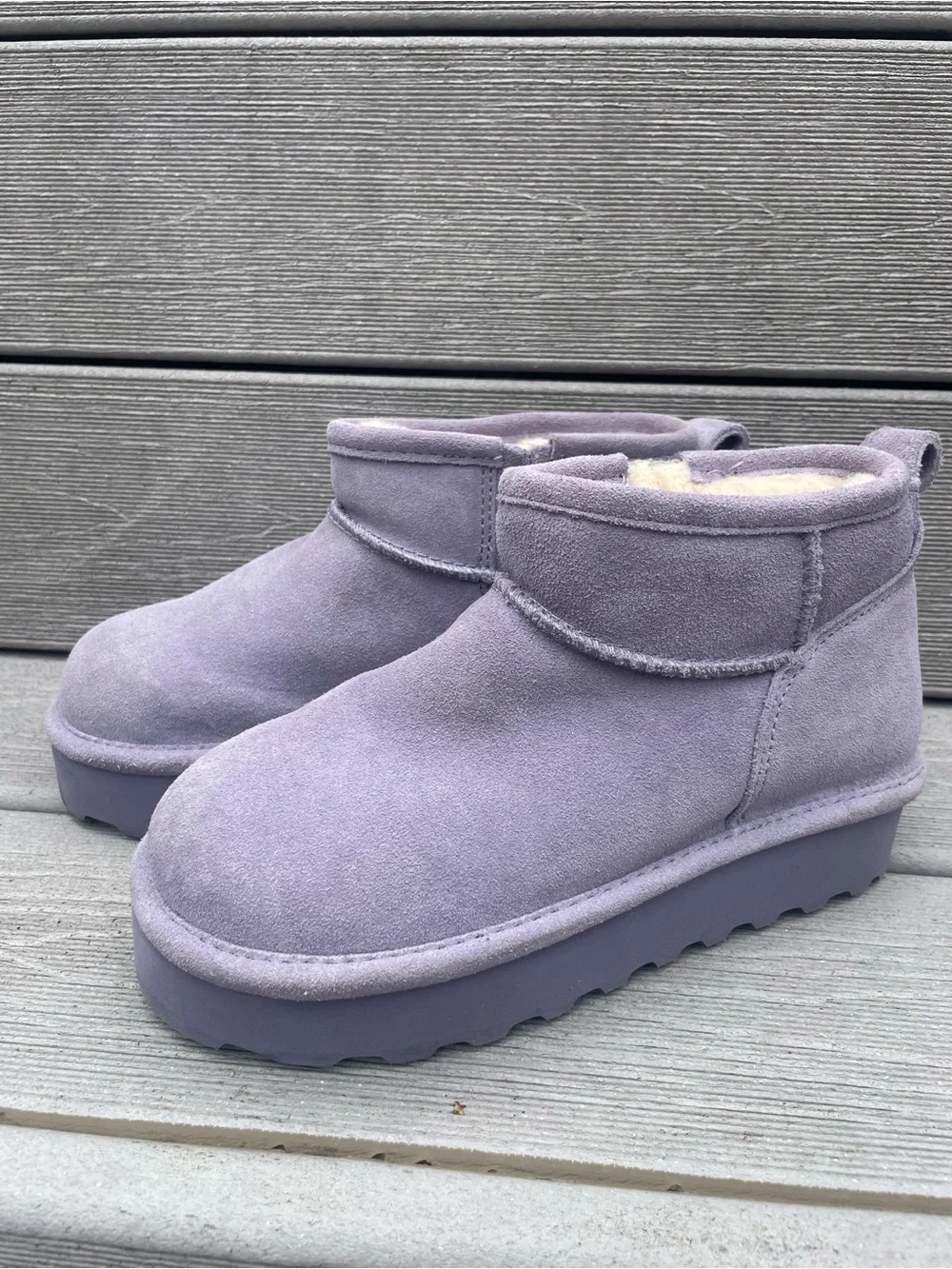 Share Bearpaw Retro Kids Shorty Boots Big Kid sz 4 Persian Violet purple NEW